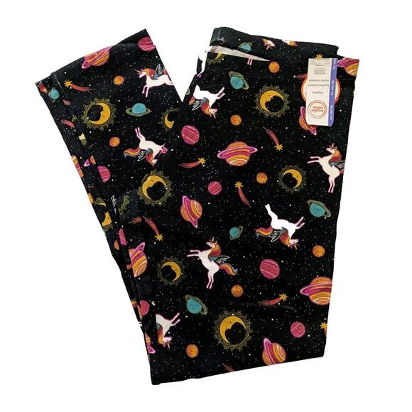 Wonder Nation Girls Unicorn/Space Leggings XXL 2XL 18 Saturn Moon Glitter Stars - Picture 1 of 5